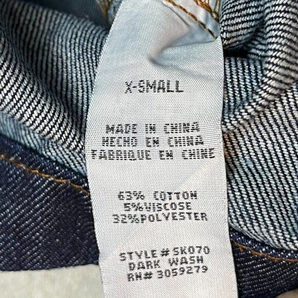 Altard State Women Y2K Bratz Dark Wash Zip Front A Line Mini Denim Skirt XS - Picture 9 of 10